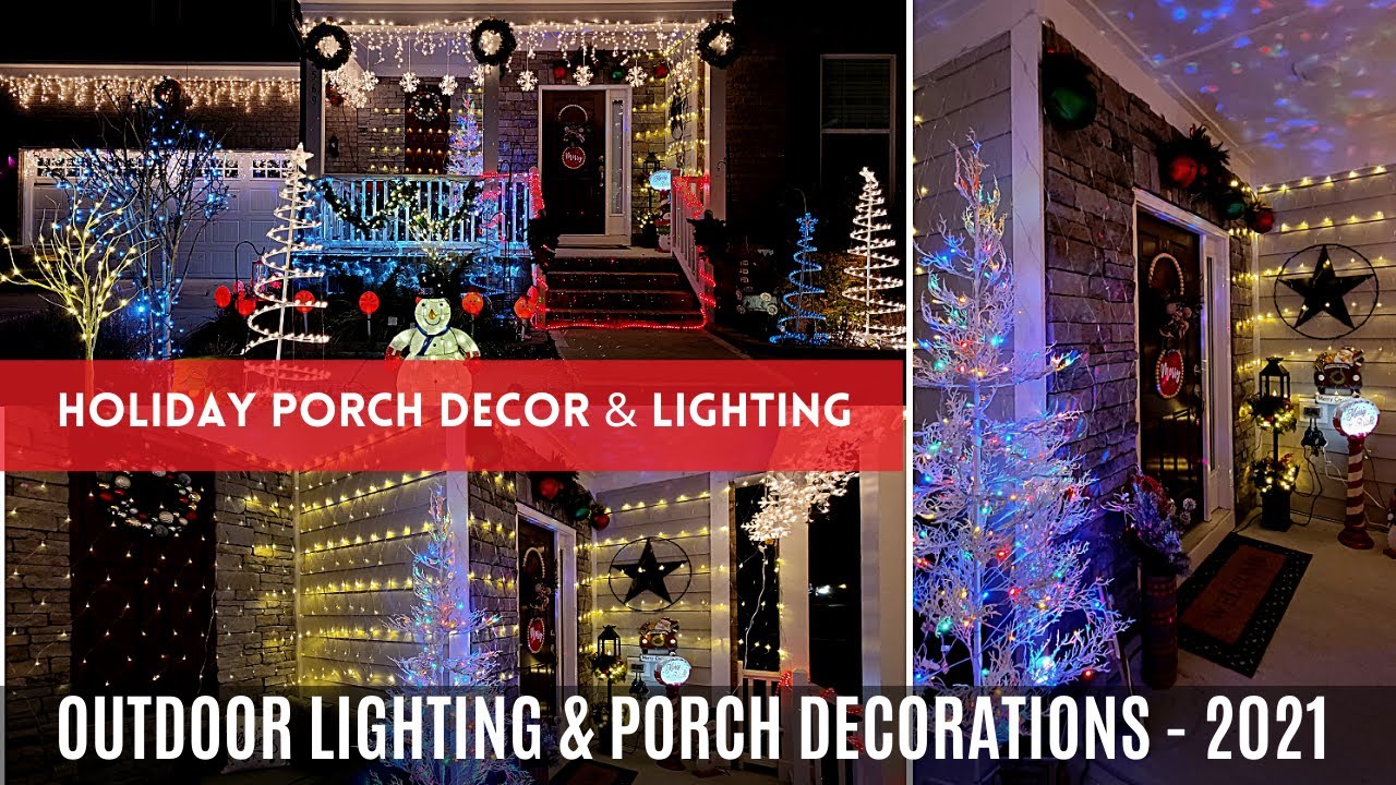 Christmas Lights Outdoor 2021 Christmas Porch Decoration Ideas