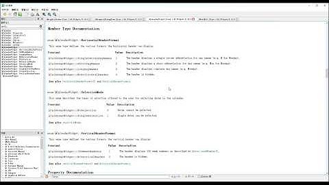 Qt50-QCalendarWidget