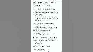 class-10 voice change part-7 || class-10 question bank voice change #englishgrammar #english