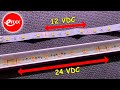 What's the difference between 12 and 24 volt LED strip?