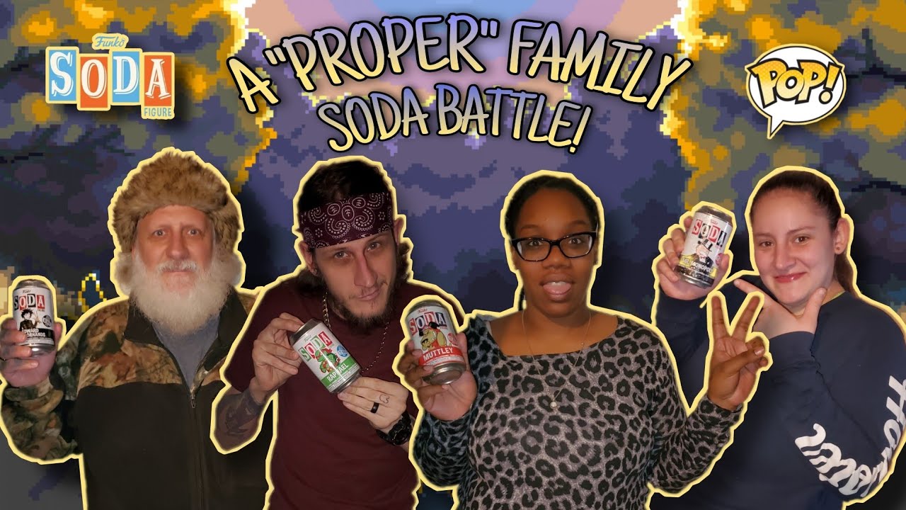 A "PROPER" FAMILY SODA CAN BATTLE | ON DA PROPER POPPER'S BDAY 🎂 🥳