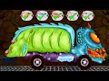 Scary Garbage Truck Halloween Animated Cartoon Video For Kids