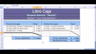 Libro Caja - Instrucciones para crearlo en Excel
