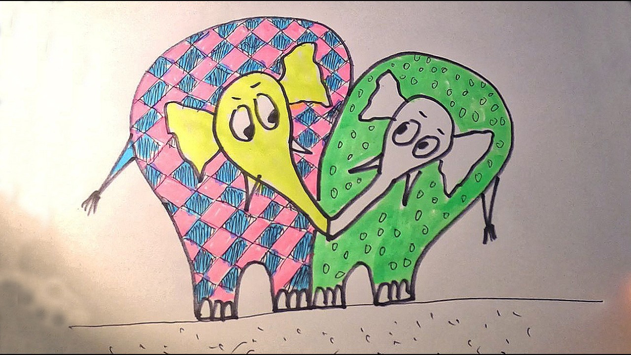 HOW TO DRAW THE ELEPHANTS