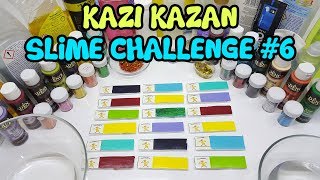 Kazı Kazan Slime Challenge #6  Rengarenk Kazı Kazanlar  Slime Yarışması