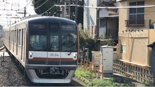 東京メトロ10000系 Fライナー快急「元町・中華街」行き 西武池袋線清瀬駅通過