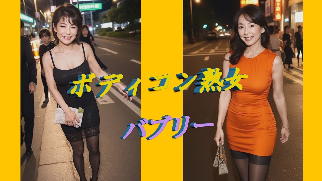 ボディコン熟女/スマホ・縦可/熟女/人妻/夫人/美魔女/着/AI美女/AI熟女/美女/グラビア/Beautiful Older Japanese Women Over40