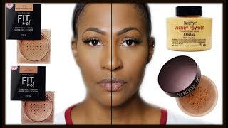 "NEW" Maybelline Fit Me Loose Finishing Powder Review, Comparison, & Demo