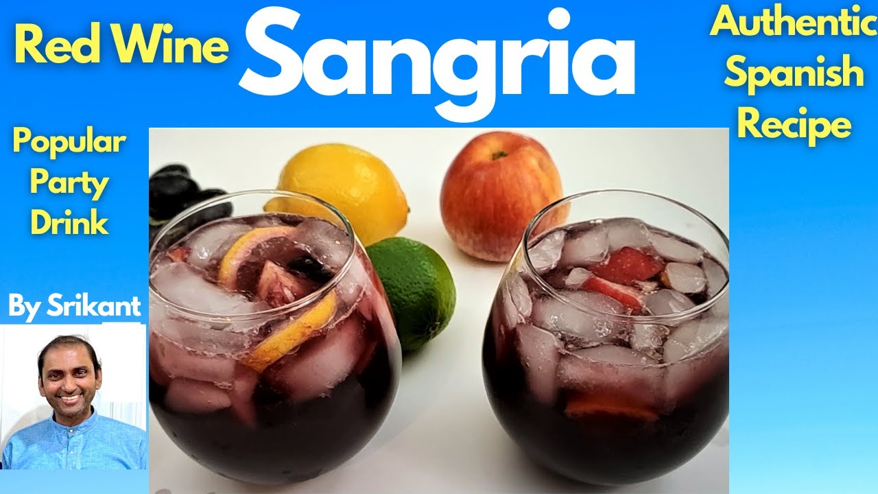 Authentic Spanish Sangria Recipe 🍷 Red Wine Sangria YouTube