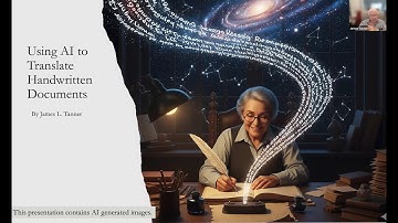 Using AI to Translate Handwritten Documents – James Tanner (22 October 2025)