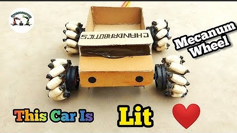 How To Makes a Car With Mecanum Wheels || Chandrabotics