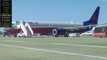 P3D v4.5 - EGHH-EGGP - SelfLoadingCargo Test Flight - BourneAir