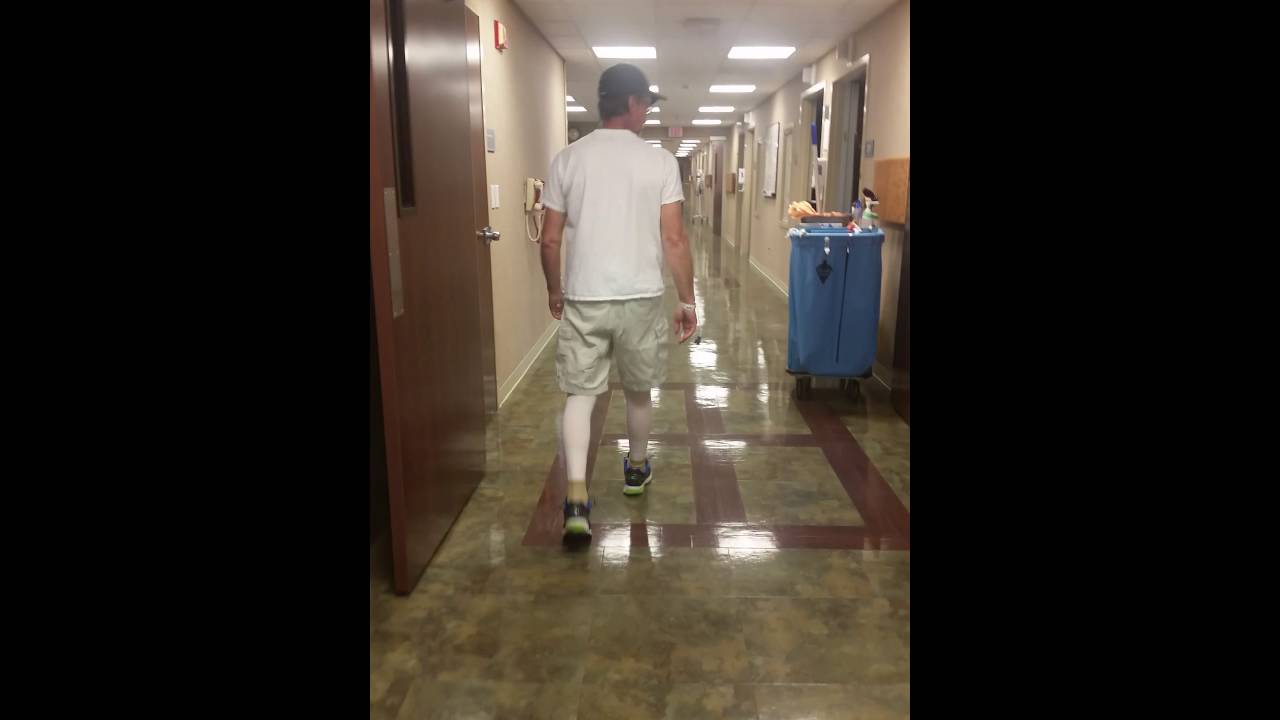 18 hours post bi lateral hip replacement YouTube