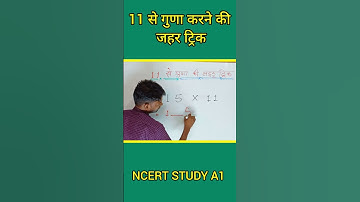 Multiplication 11 Se | 11 से गुणा करने की ट्रिक | #shorts #tricks #math#guna #multiply