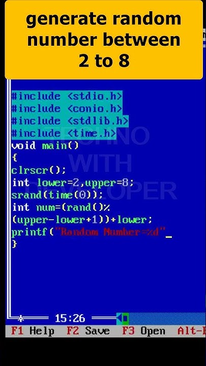 Generate random number between 2 to 8 in C Part 133 | C Programming # ...