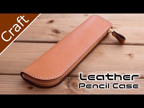 革のミニペンケースを作る～Making a Mini Leather Pencil Case #LeatherAct EP4