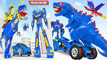 Flying Dino Transform Robot: Dinosaur Robot Games Android Gameplay