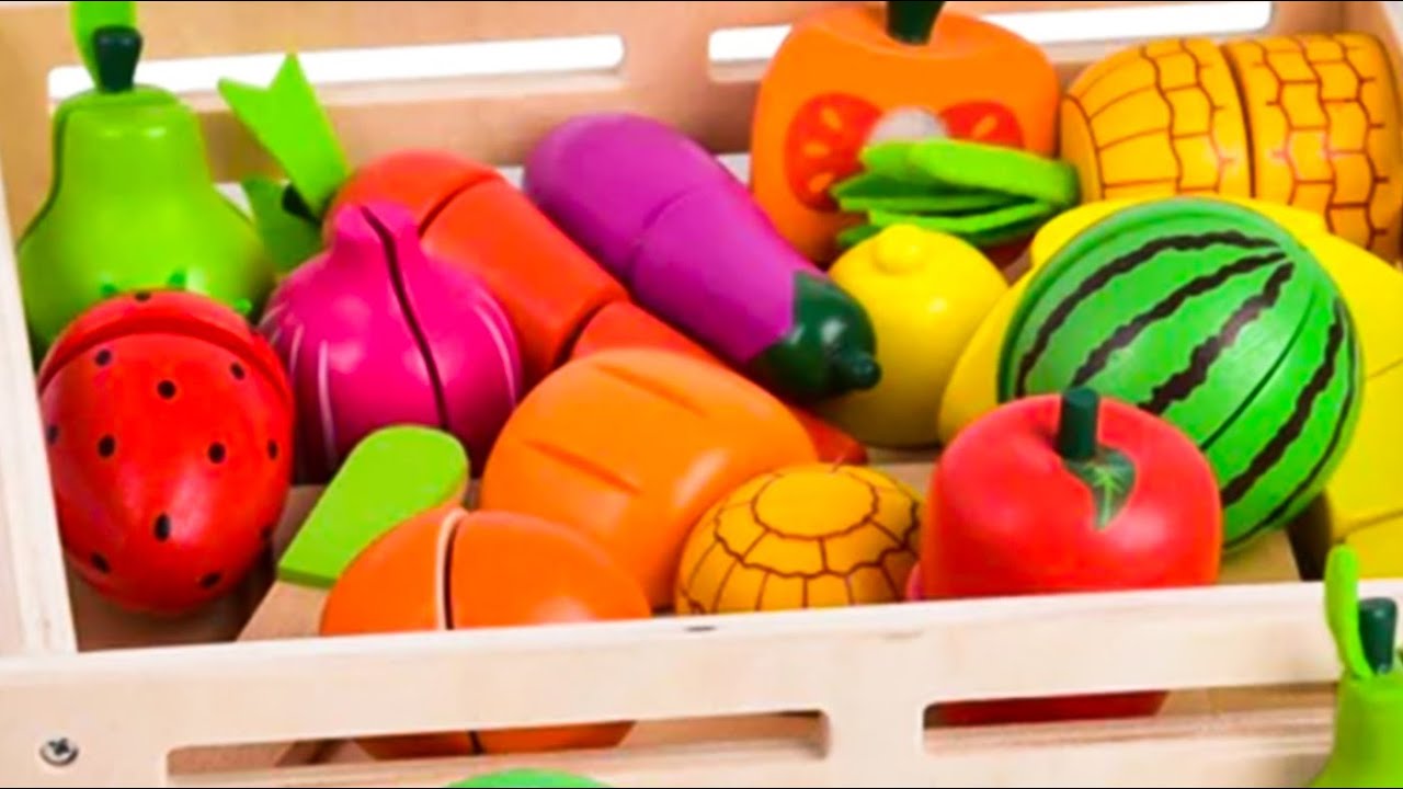 Satisfying cut fruits and vegetables cooking and making mini food