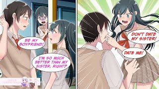 [Manga Dub] I was about to say okay, but her older sister got really mad... [RomCom]