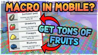 How To Get TONS of FRUITS in Bee Swarm Simulator (MOBILE!)