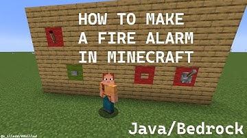 How to Make a Fire Alarm in Minecraft | Java/Bedrock