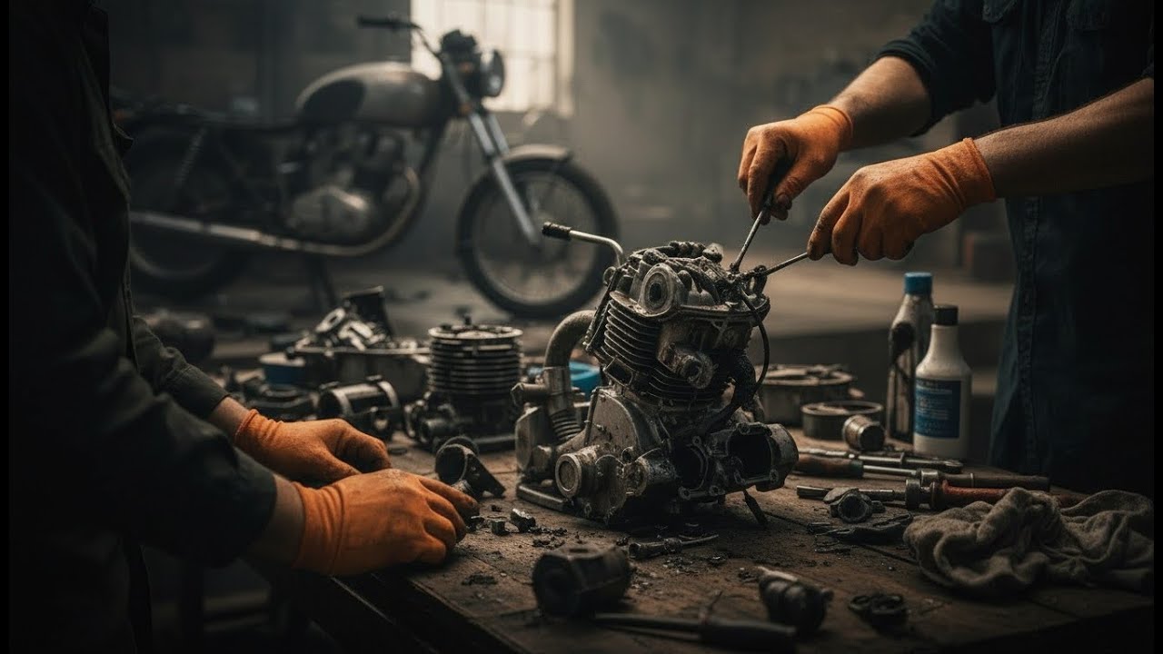 Old Rusty Motorcycle Restored to Brand New | Full Engine Rebuild (4K)