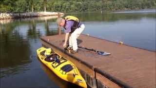 Launching a Kayak from a Dock