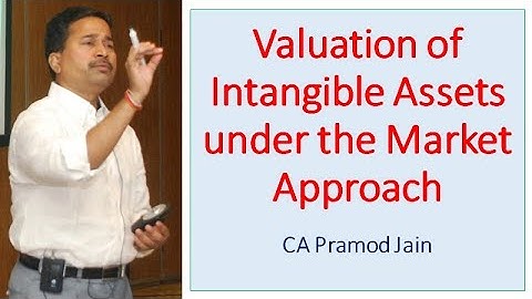 Valuation of Intangible Assets under the Market Approach I CA Pramod Jain