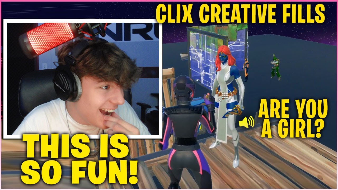 CLIX JOINS CREATIVE FILLS For The FIRST Time & TROLLS The NICEST KID Until This Happens | Fortnite