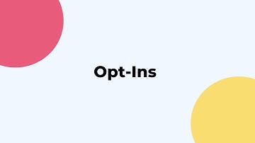 Opt Ins | Opting into web push notifications