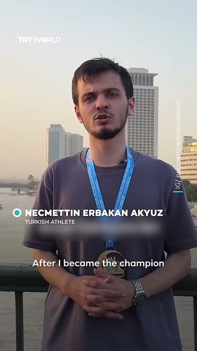 Turkish athlete throws medal into the Nile after sanction for pro-Palestine gesture