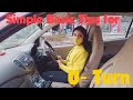 How to take uturn in car learn techniques for proper uturn car driving lessons for beginners