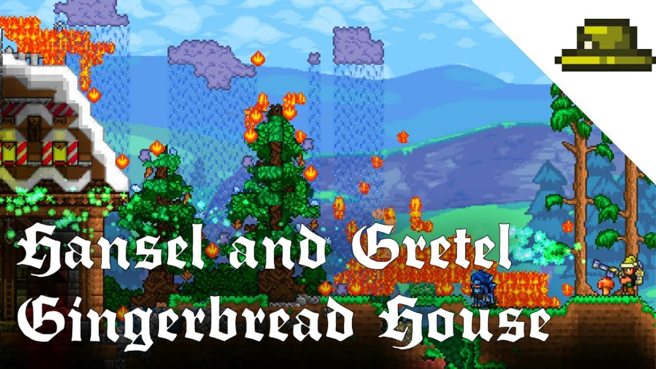 Terraria | Hansel and Gretel Gingerbread House Speed Build | Christmas Special 🎄