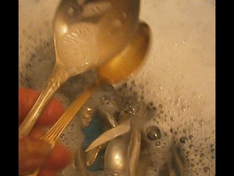 Чистка столовых приборов ультразвуком дома Чистка столовых приборов ультразвуком дома