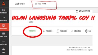 Daftar Dan Pasang Iklan Di Website , Iklan Auto Tayang Tanpa Ribet ! screenshot 4