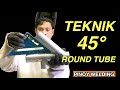 How to Notch  45° Round Tube or Pipe | Pinoy Welding Lesson Part 12 | Step by Step Tutorial