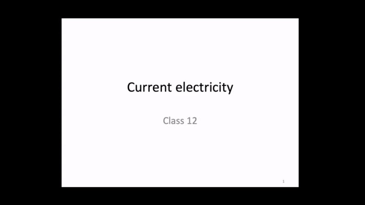 Dc current electricity class 12 inter 2nd year physics