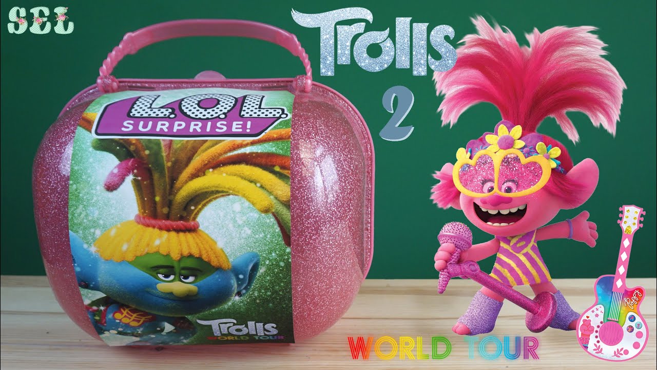 ТРОЛЛИ Мировой тур Большой Чемодан Trolls World Tour Custom Bigger LOL