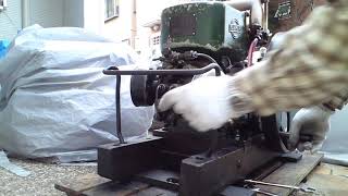 発動機「ヤンマーディーゼル K2型」（空気抜きの方法） Oil engine 「YANMAR DIESEL Type K2」(Way of an air bleed)