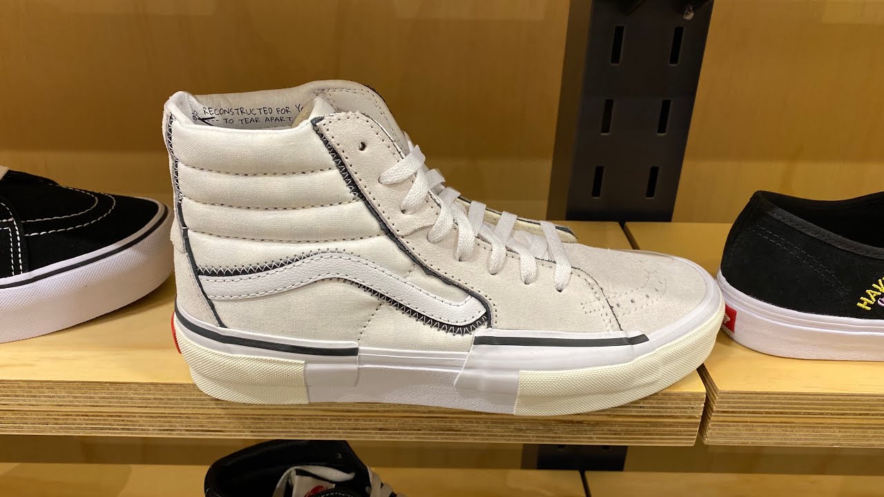 ☆送料無料☆ VANS Skate High Reconstruct ☆ VANS SK8-HI RECONSTRUCT (Marshmallow/White) - YouTube
