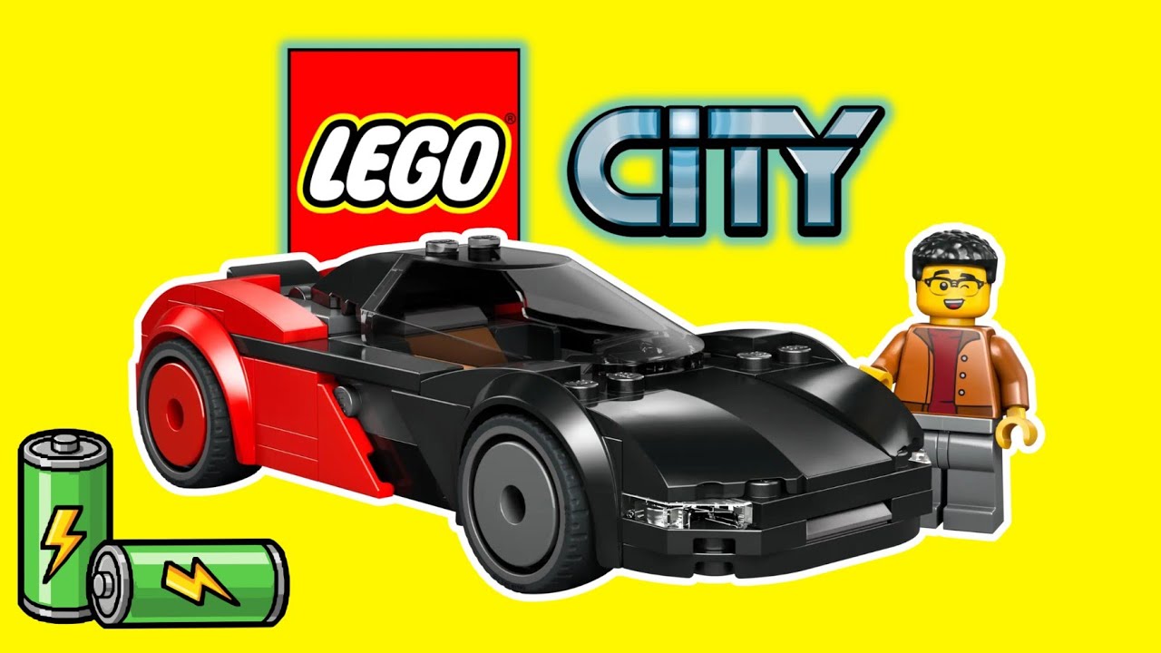 LEGO CITY EV Supercar Build 