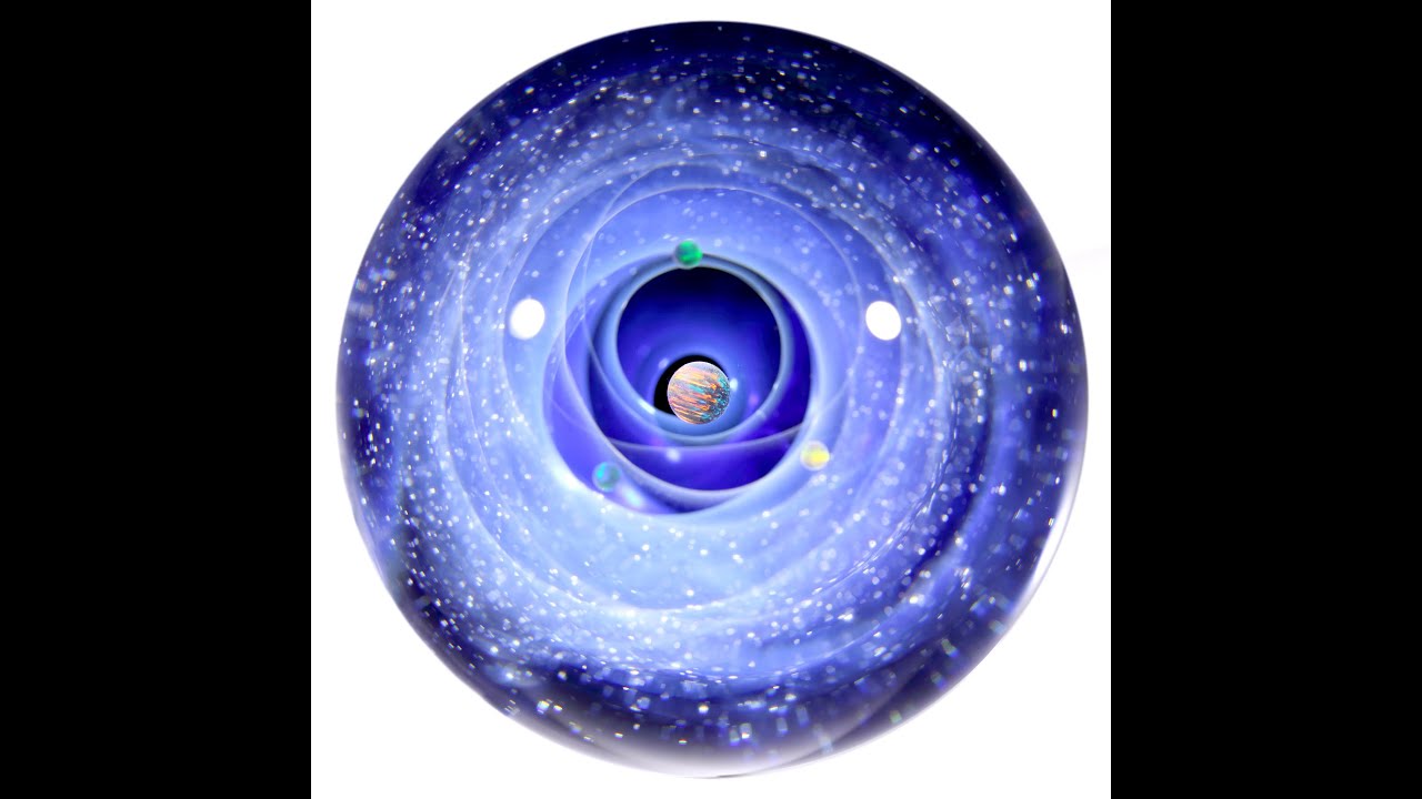 73mm Galaxy Glass Marble 宇宙ガラスマーブル - オブジェ no