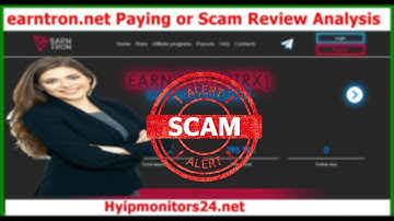 earntron.net Paying or Scam Review Analysis