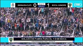 Gimnasia 1 - Boca 2 | Goles/Minuto A Minuto | Fox Sports