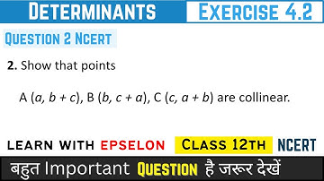 determinants class 12 exercise 4.2 question 2 | determinants class 12 ex 4.2 question 2 | chapter 4