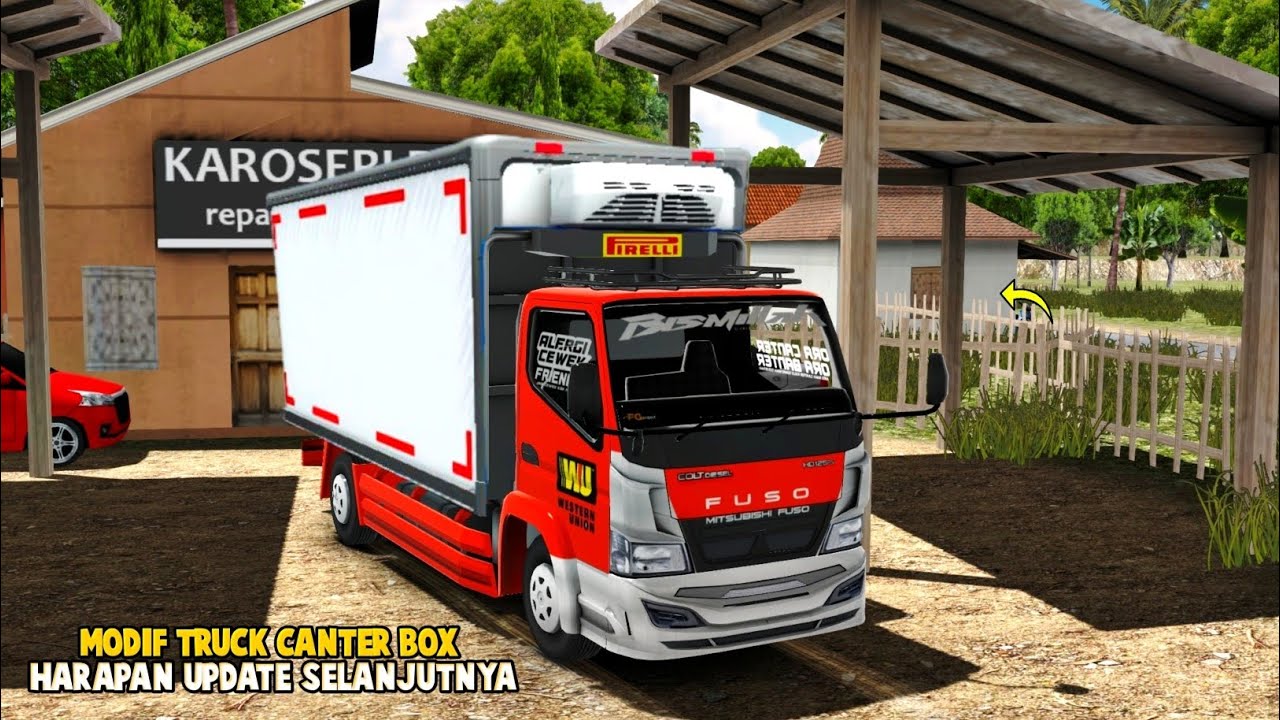 Modif Truck Canter Pakai Box🗿Harapan Update Berikutnya😯ES Truck Simulator ID