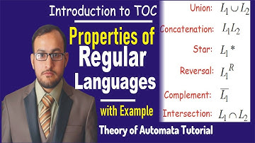Properties for Regular Languages in Automata Theory of Computation  - TOC