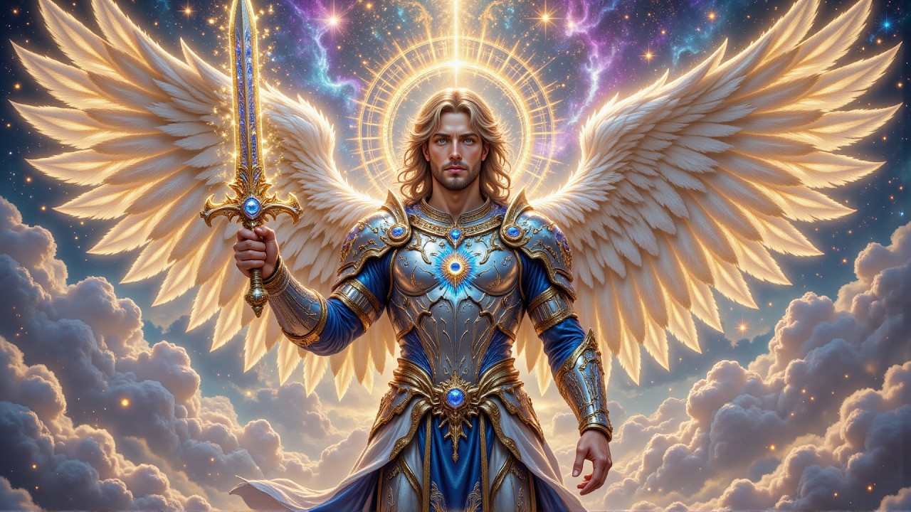 ST. MICHAEL CLEARING ALL DARK ENERGY FROM YOUR AURA WITH ALPHA WAVES, ATTRACT GOOD THINGS TO YOU