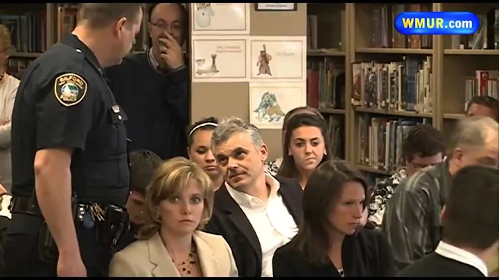 Raw video: Man arrested at Gilford school board me...