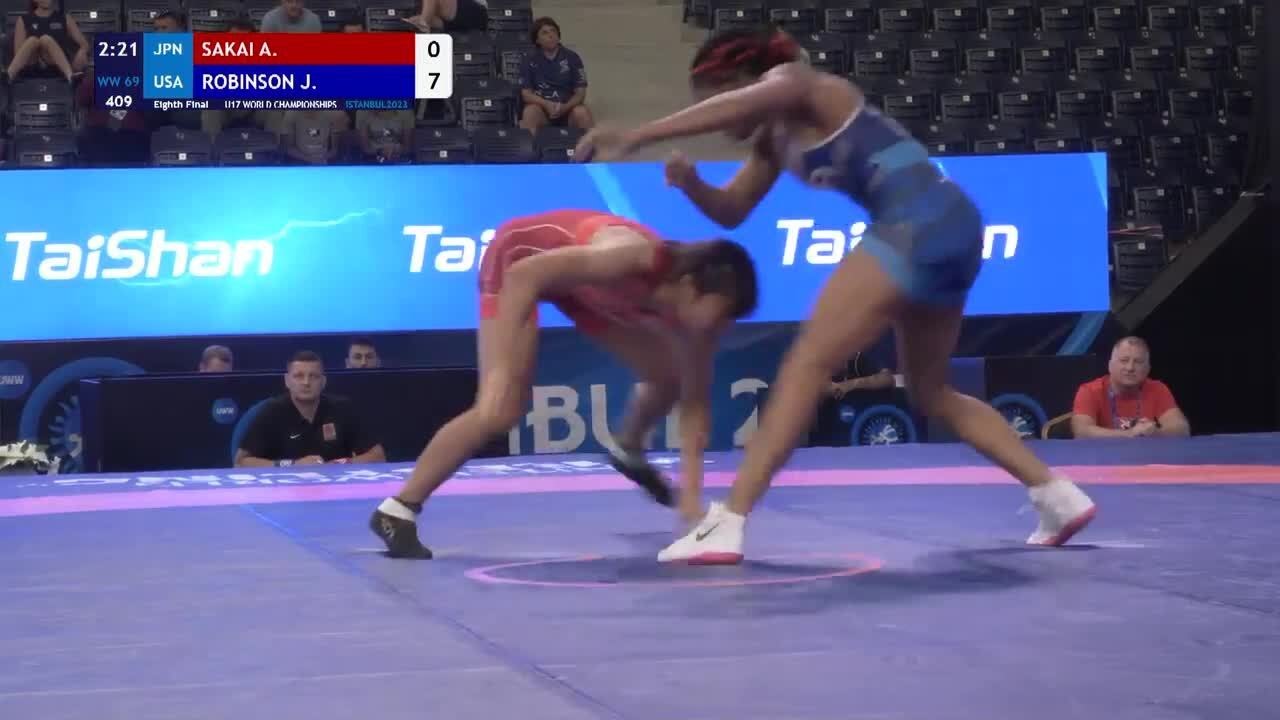 Eighth Final • WW 69Kg • Ai SAKAI (JPN) vs. Jasmine Dolores ROBINSON (USA)